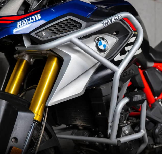ZANA Upper Fairing Guard for BMW G 310 GS – Silver Stainless Steel Protection