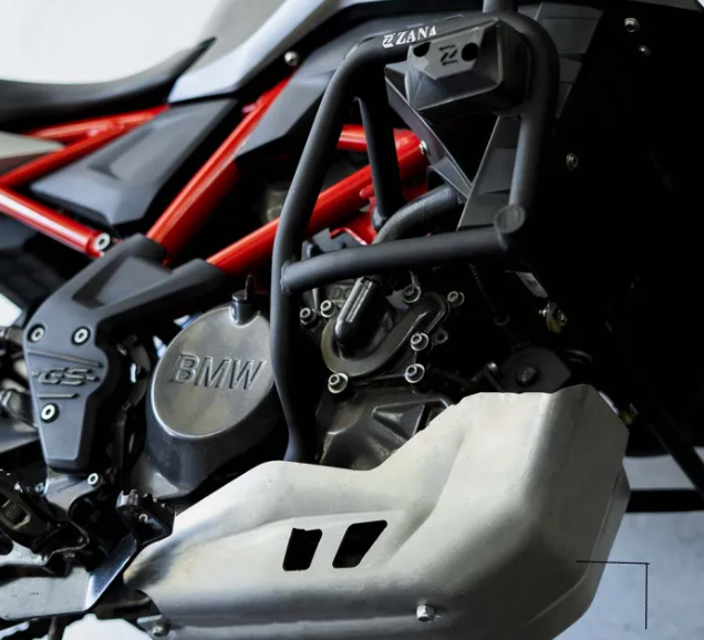 ZANA Lower Engine Guard with Slider Puck for BMW G310 GS – Black