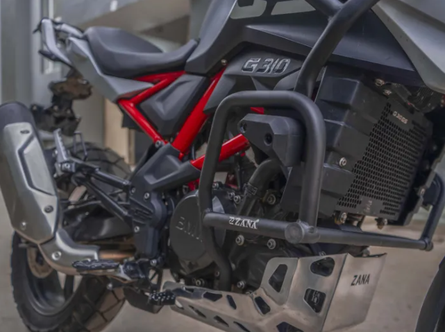 ZANA Lower Engine Guard with Slider Puck for BMW G310 GS – Black