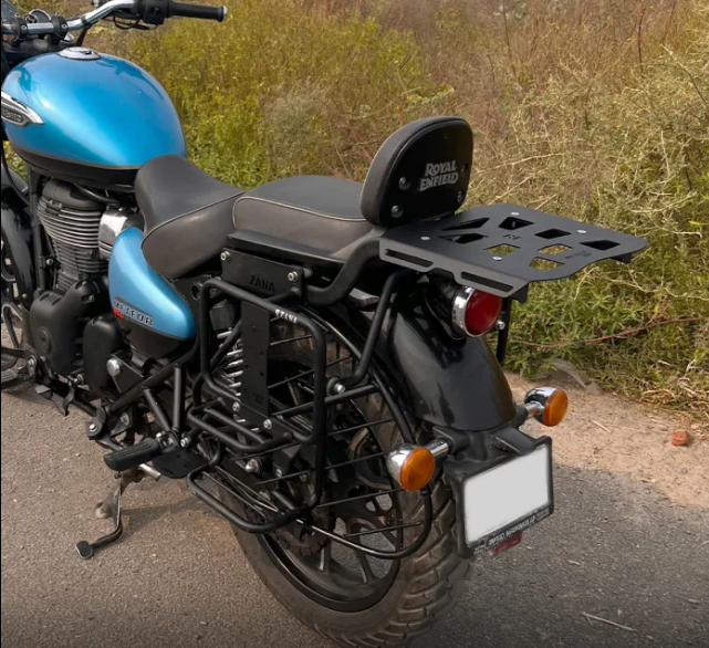 ZANA Top Rack with Plate for Royal Enfield Meteor 350