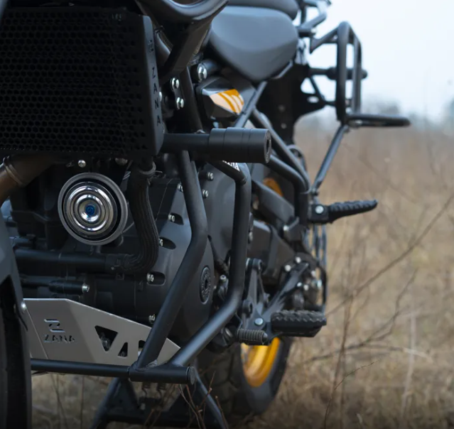 ZANA Crash Guard for Himalayan 450 (with Slider, Black Texture, Mild Steel)  Product Description: