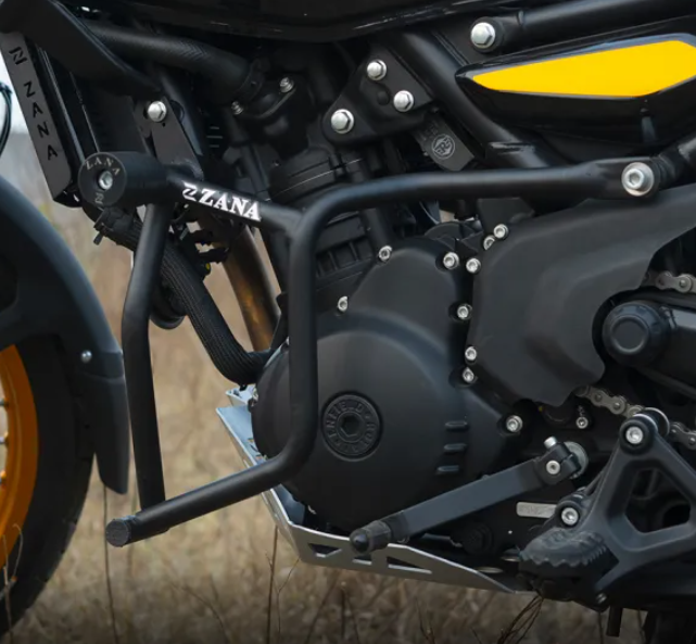 ZANA Crash Guard for Himalayan 450 (with Slider, Black Texture, Mild Steel)  Product Description: