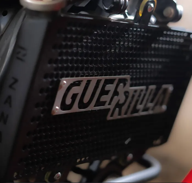ZANA Radiator Grill for Guerrilla 450 with Logo (Honeycomb Black Texture)