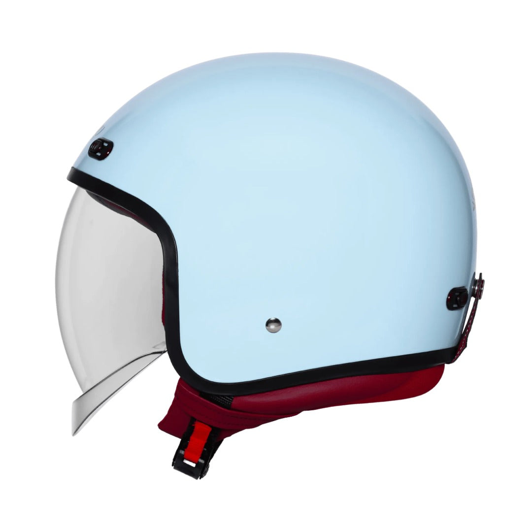 Steelbird SBH 67 Vintage Mist Green Half Face Helmet