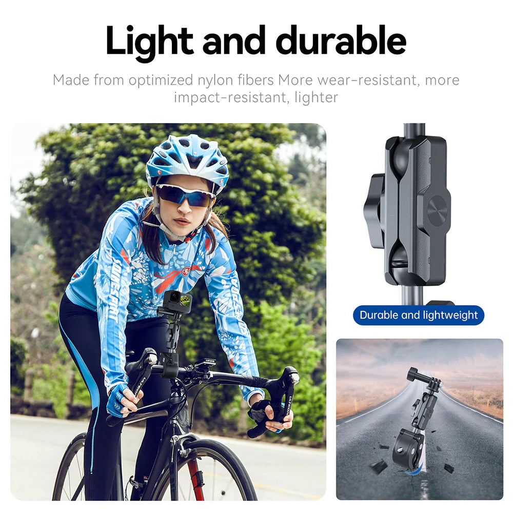 TELESIN Plastic Universal Handlebar Mount Tube Clamp