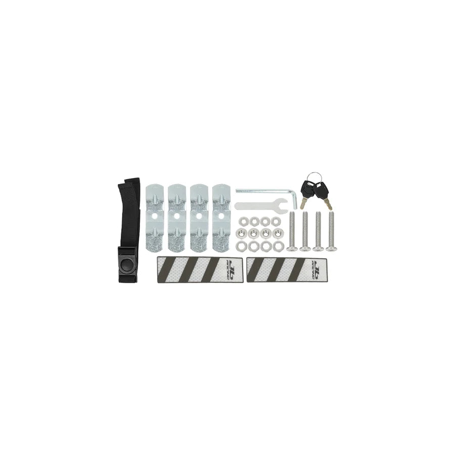 JB RACING Top Case 55L FENCE V1.0 PREMIUM BLACK WITH BACKREST PAD