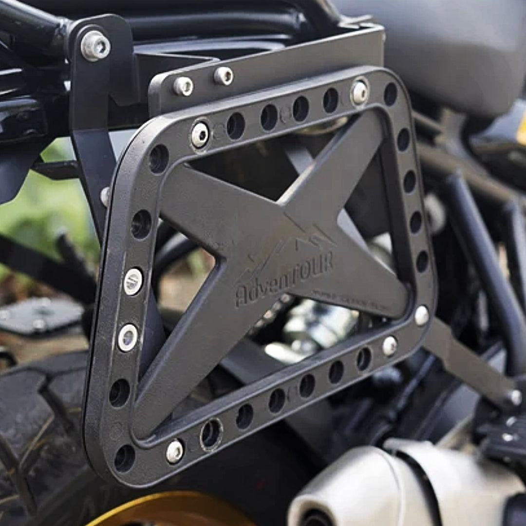 "AdvenTOUR" Pannier Mounts/ Saddle Stays for Himalayan 450/Carbon Racing