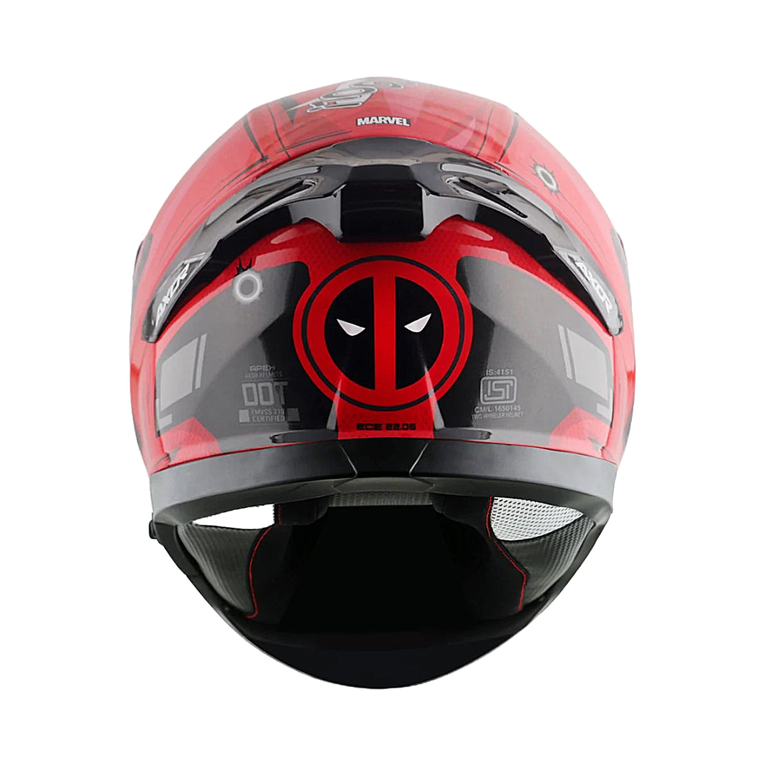 Axor Apex Marvel Deadpool Full-Face Helmet