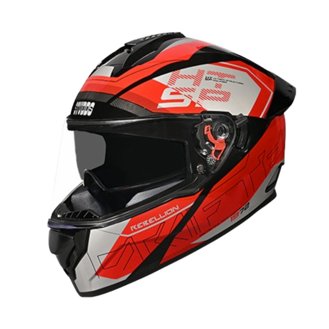 Studds Drifter D6 Rebellion Decor Helmet -Black N2 Red
