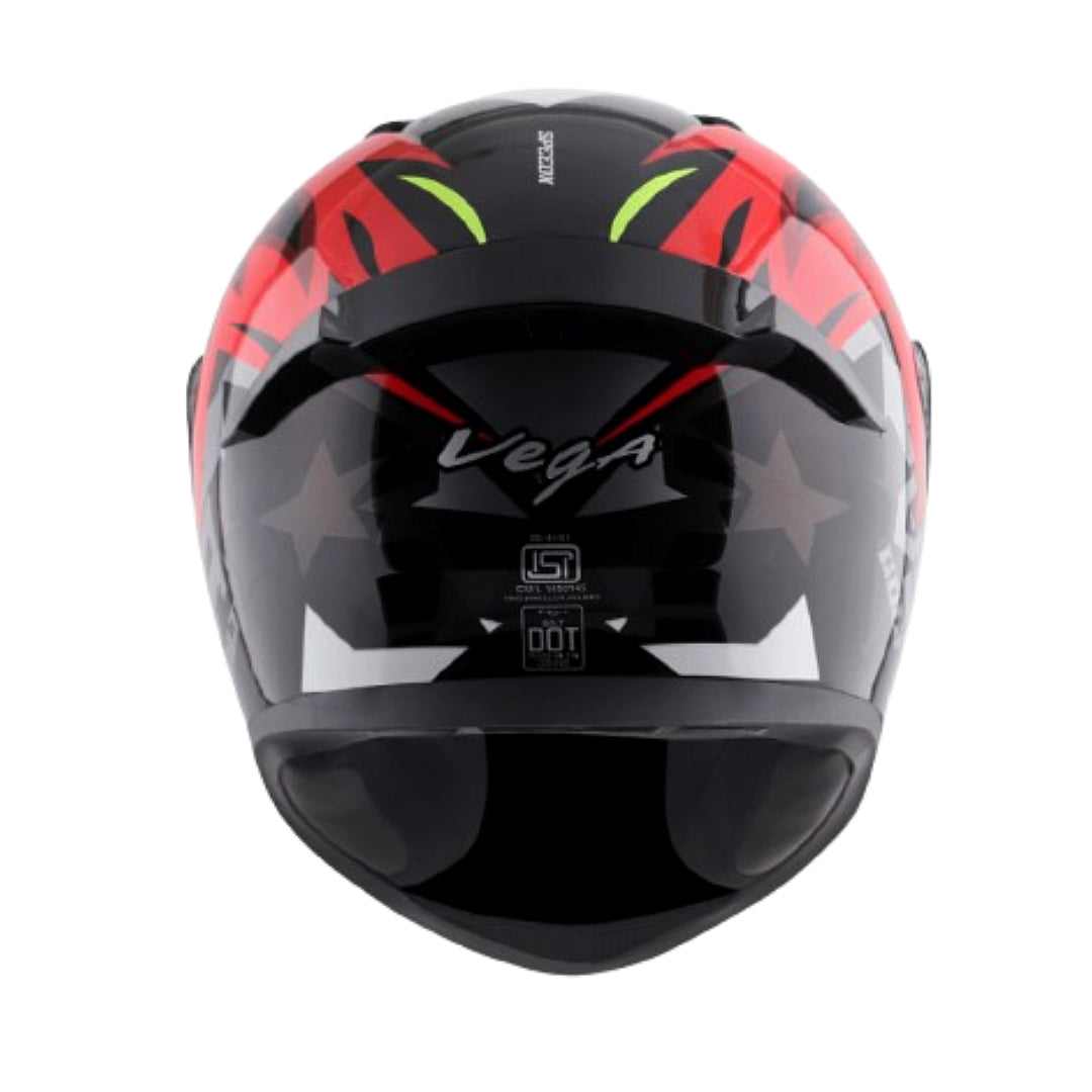 Vega Bolt Dx Speedx Black Red Helmet