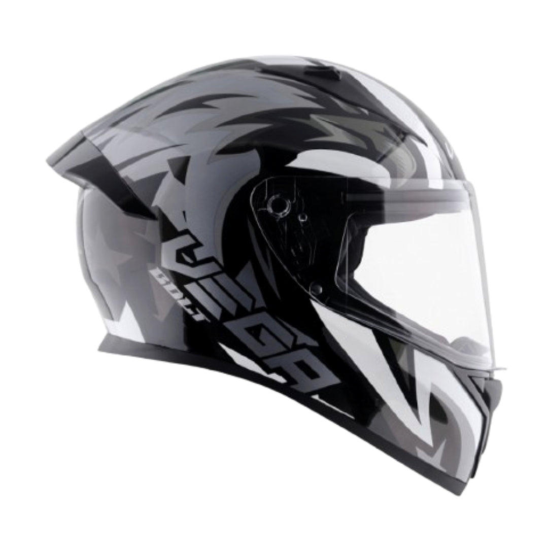 Vega Bolt Dx Speedx Black Grey Helmet