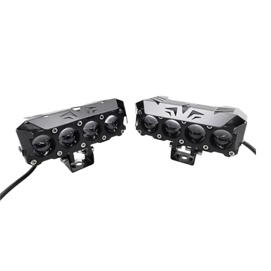 HJG 4 Led Fog Lamp Transformer- Mega Drive Without Harness White,Yellow