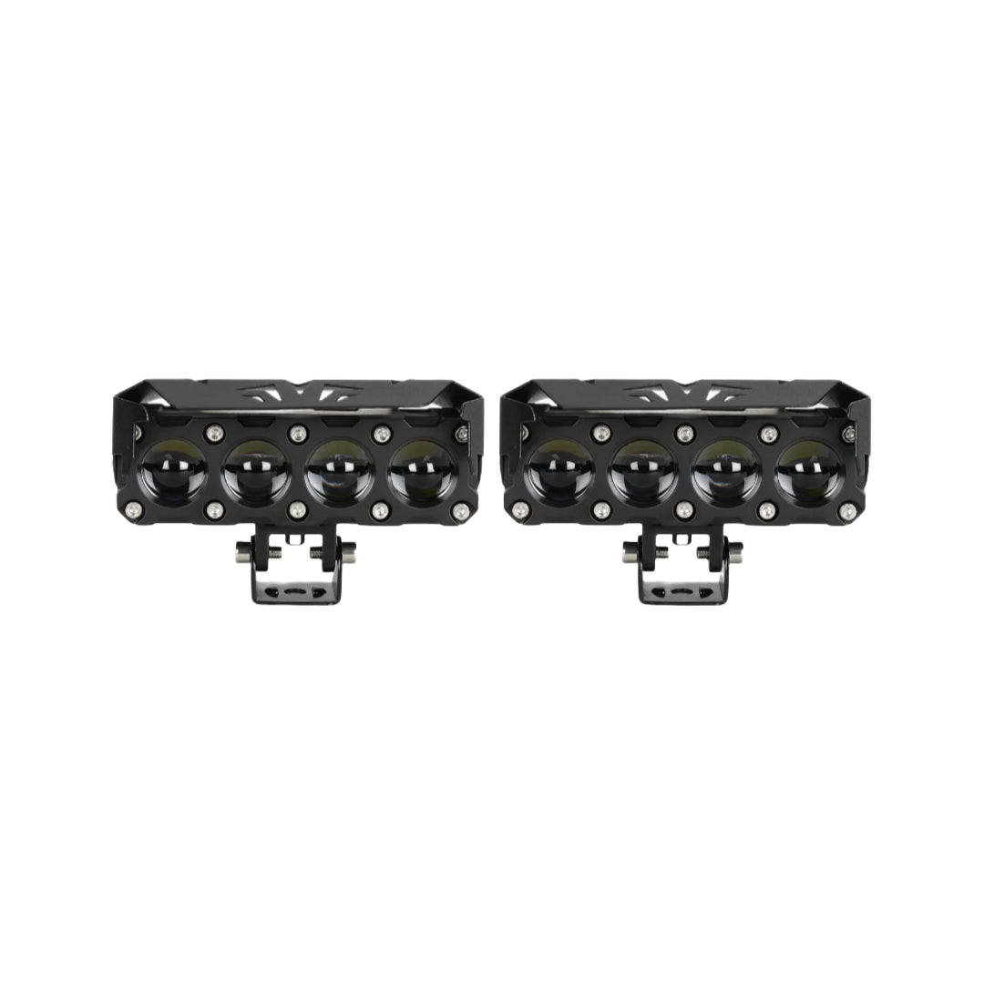 HJG 4 Led Fog Lamp Transformer- Mega Drive Without Harness White,Yellow
