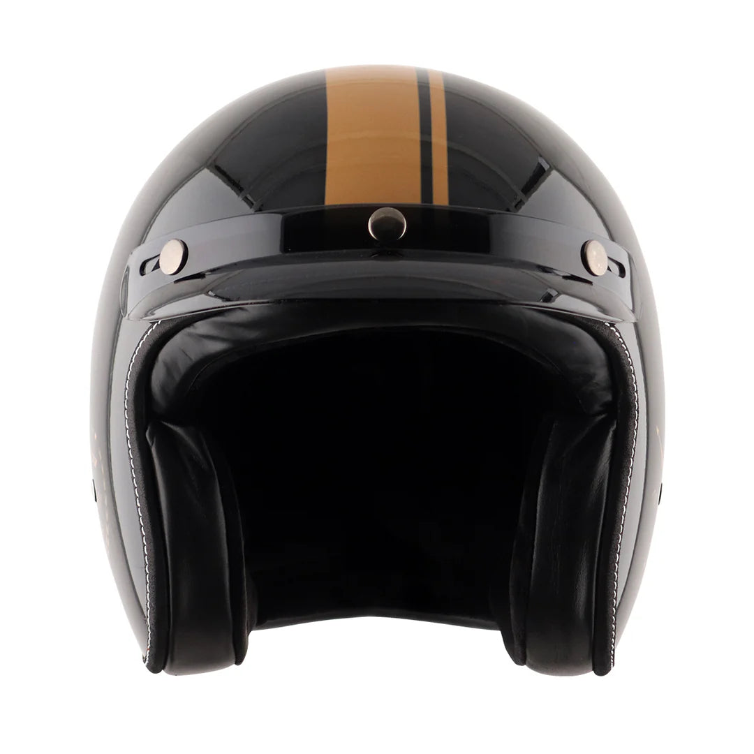 Axor Retro Jet Euro Globe Half Face Motorcycle Helmet