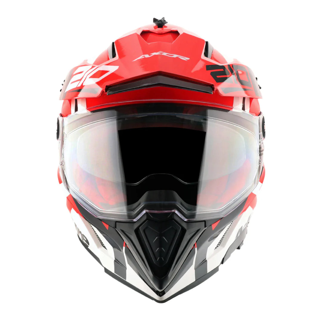 Axor X-Cross Dual Visor Speedometer Full Face Motorcycle Helmet