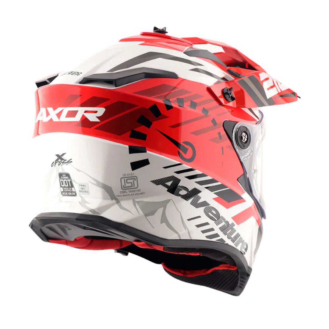 Axor X-Cross Dual Visor Speedometer Full Face Motorcycle Helmet