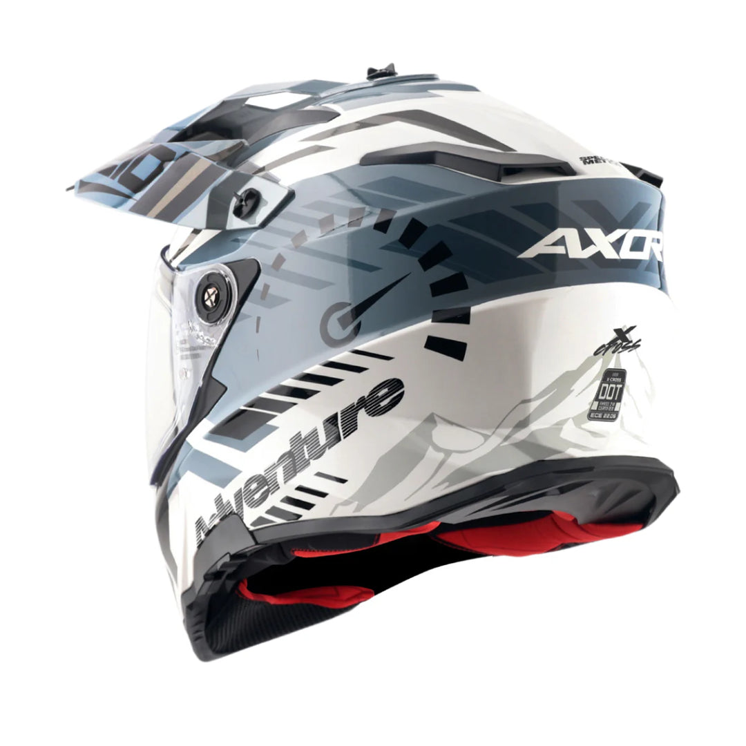 Axor X-Cross Dual Visor Speedometer Full Face Motorcycle Helmet