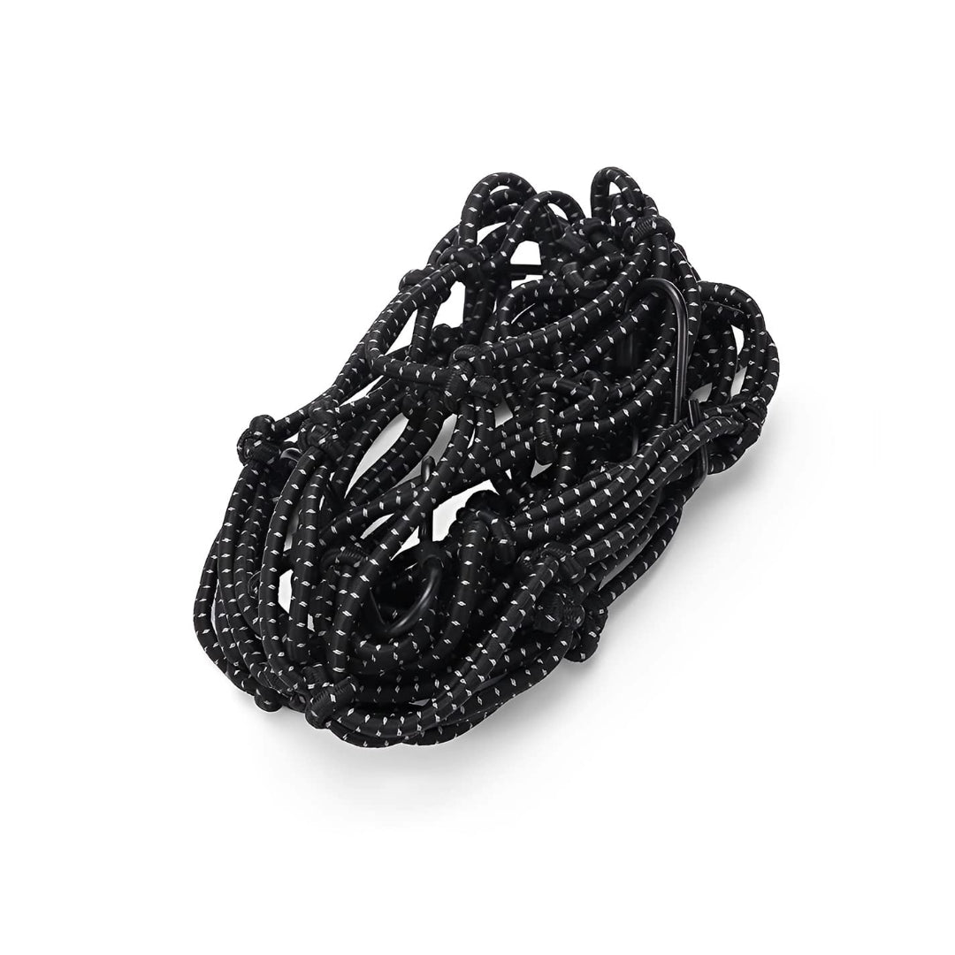 Motorcycle Tank Bungee Net - Black