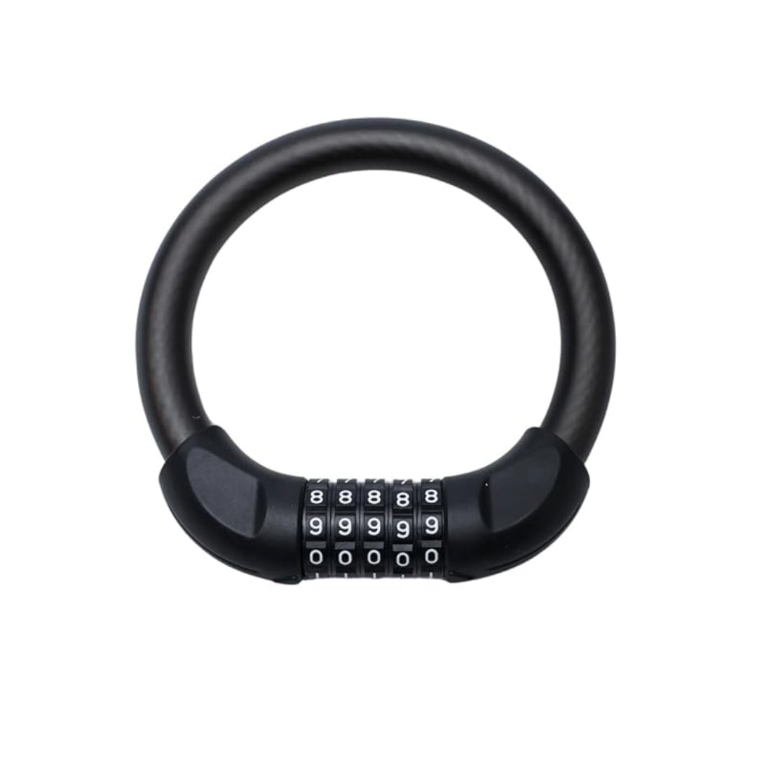 ANTI THEFT SINGLE CABLE RING NUMBER LOCK | BLACK