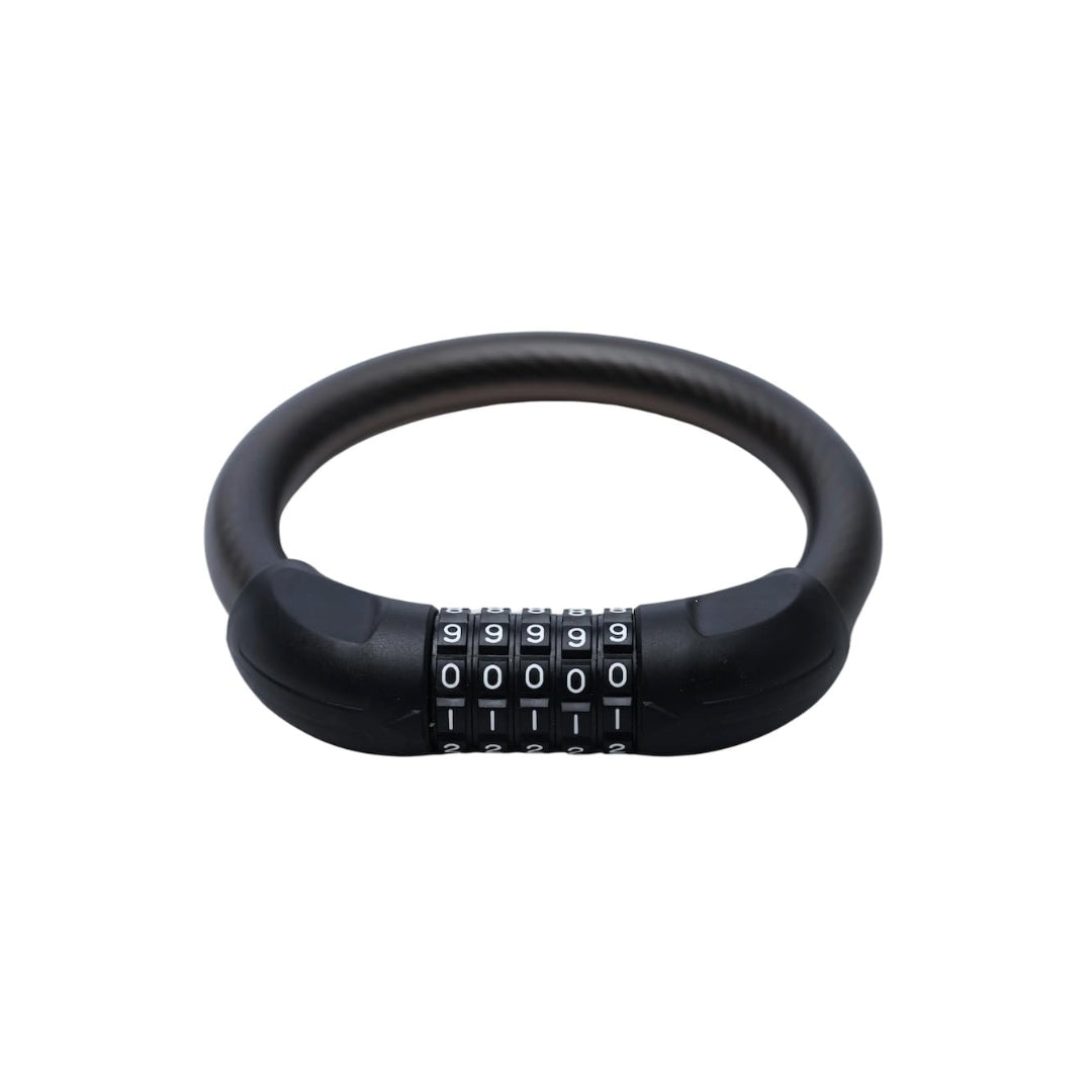 ANTI THEFT SINGLE CABLE RING NUMBER LOCK | BLACK