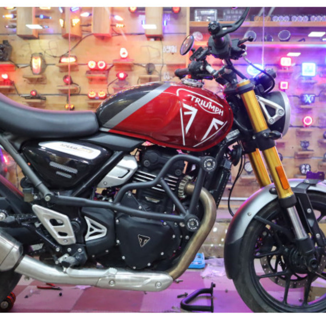 MotoCare 4-Slider Crash Guard for Triumph Speed 400 / Scrambler 400X