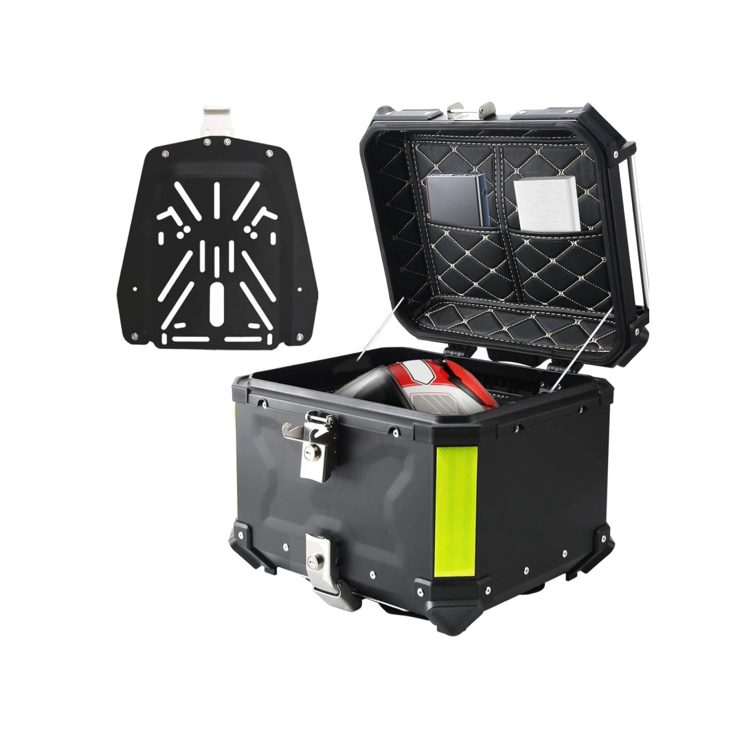 LGP Premium X Aluminium Top Box 45l-Black Compatible For All Motorcycle