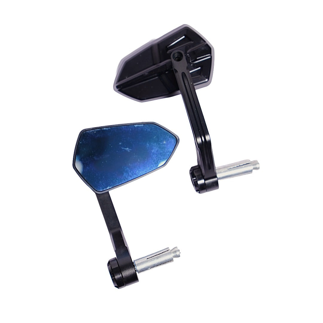 ATT-BSDDP Raximo Aluminium Bar End Mirrors – Black