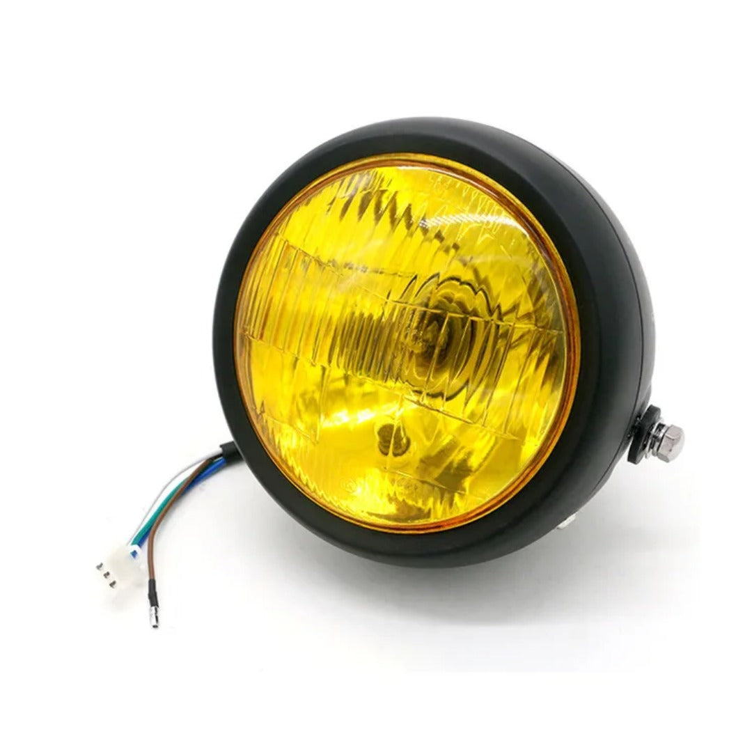 Dual Light Motorcycle Headlight Without Grill