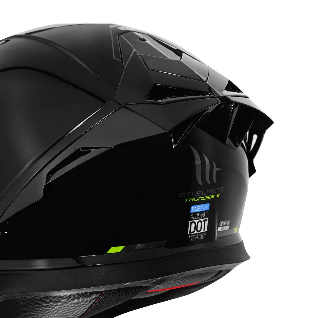 MT THUNDER 3 SV PRO MOTORCYCLE HELMET- SOLID A1 GLOSS BLACK