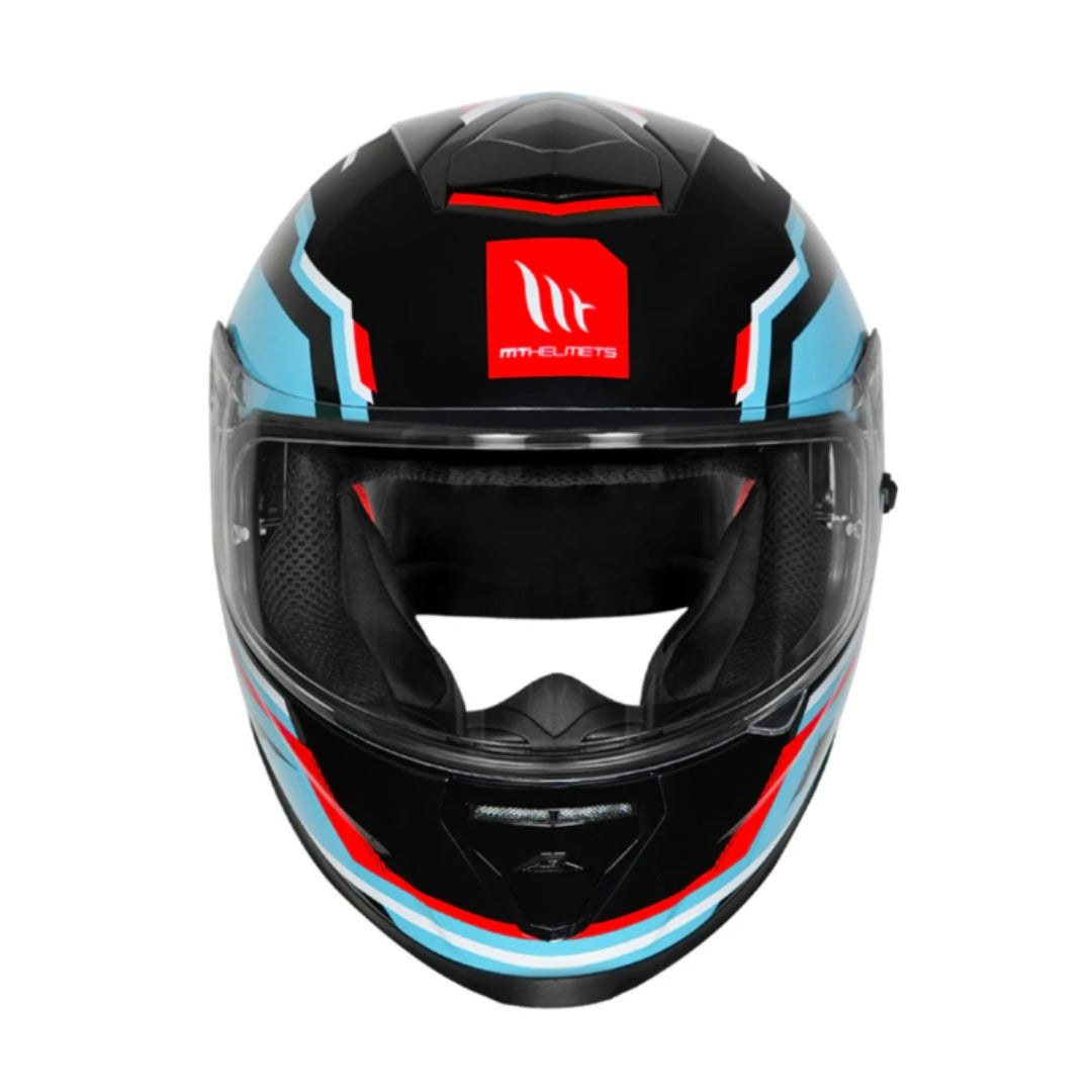 MT Thunder 3 VS Pro Blaze B7 Gloss Blue Black Red Helmet.