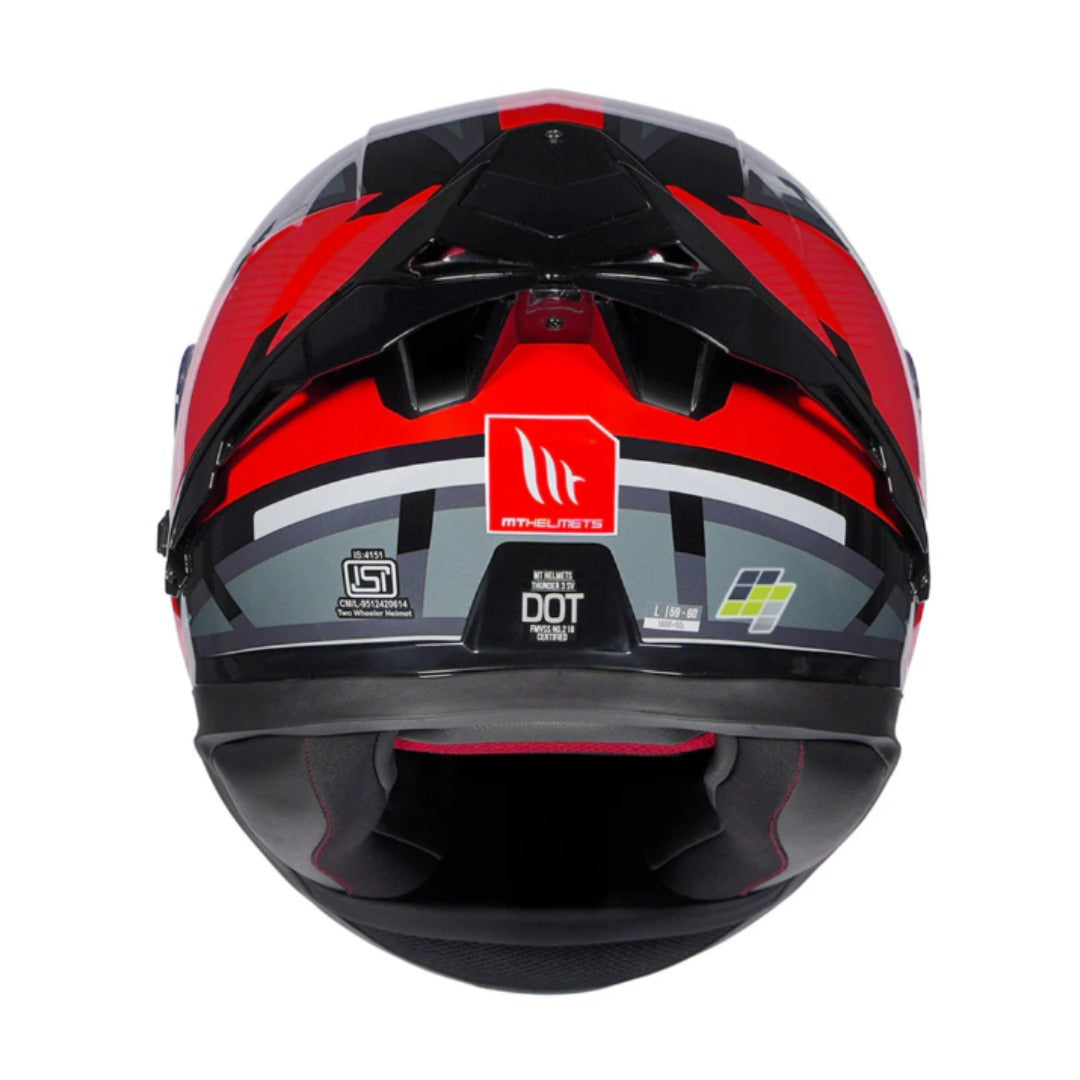 MT Thunder 3 VS Pro Nova B5 Gloss Black Red Helmet
