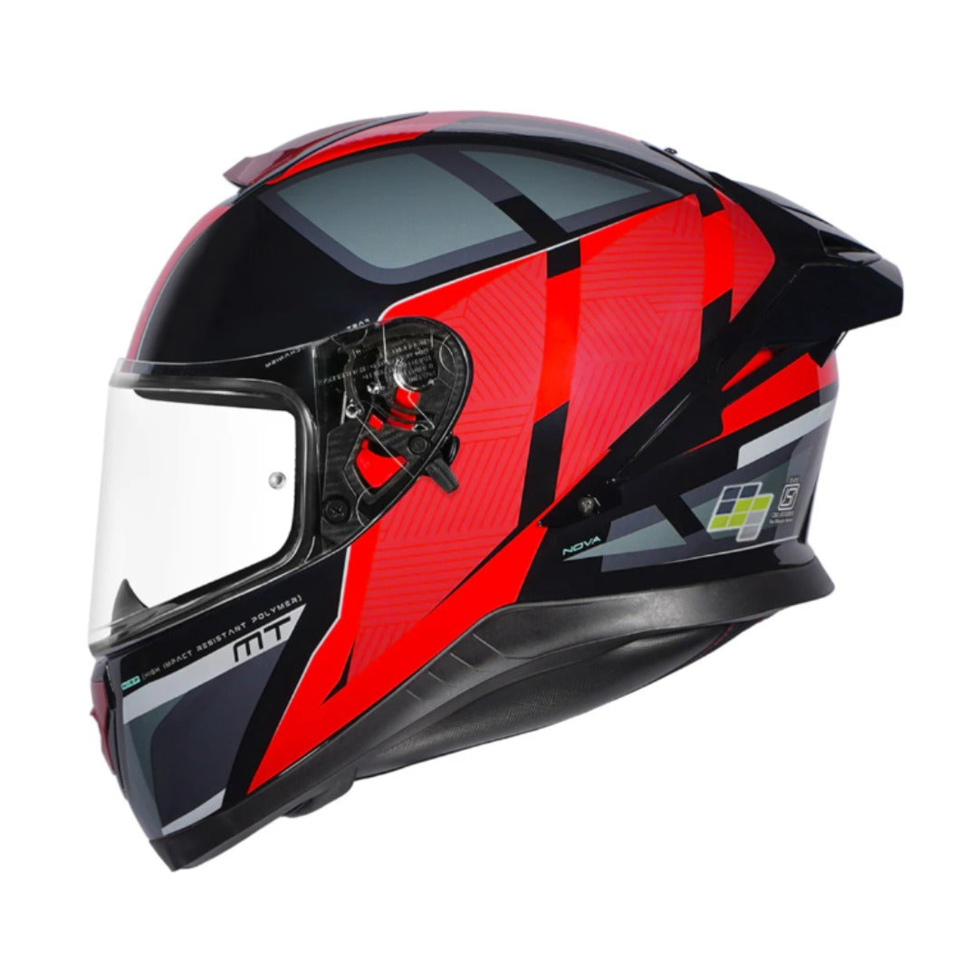 MT Thunder VS Pro Nova B5 Gloss Black Red Helmet