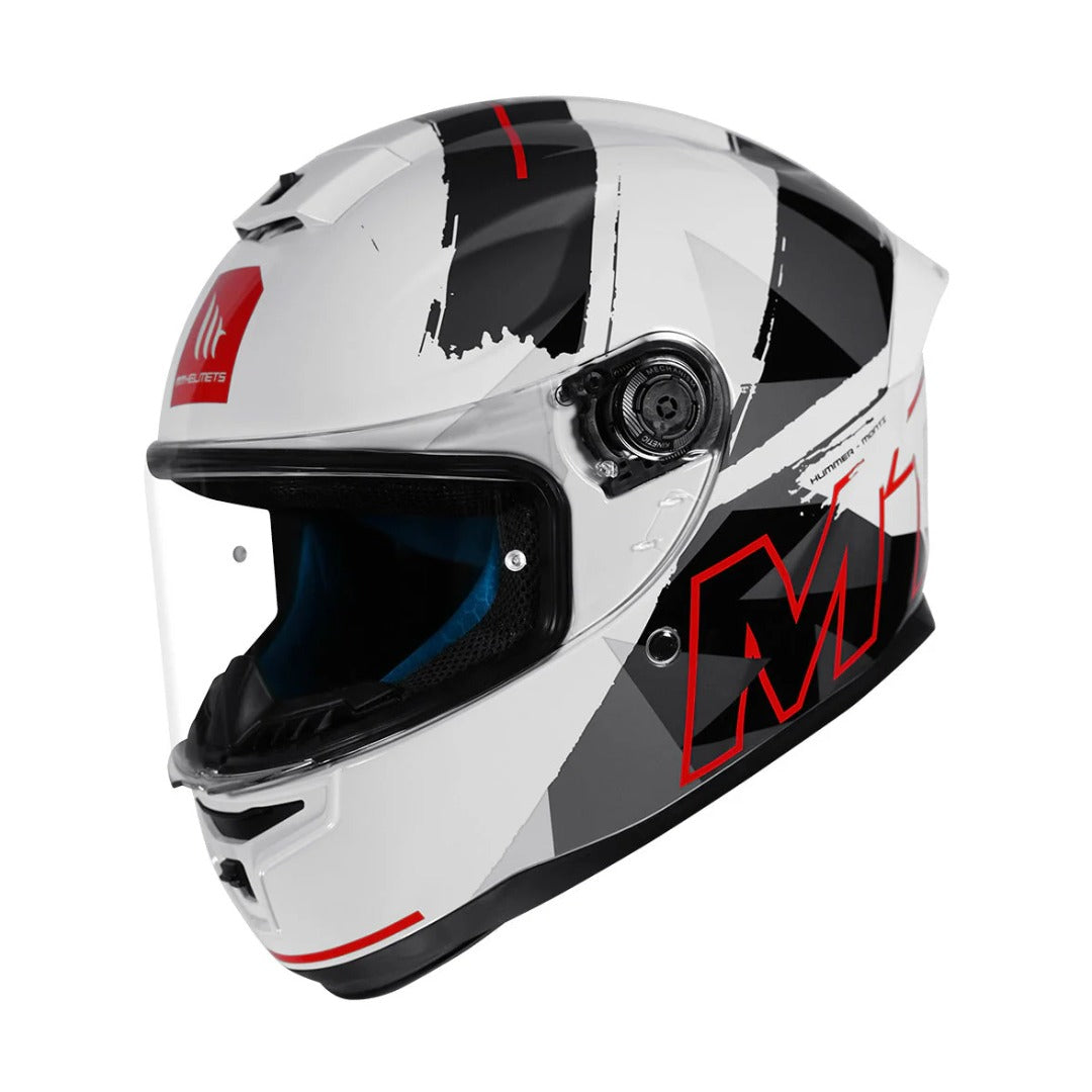 MT Hummer Monti A5 Gloss White Helmet