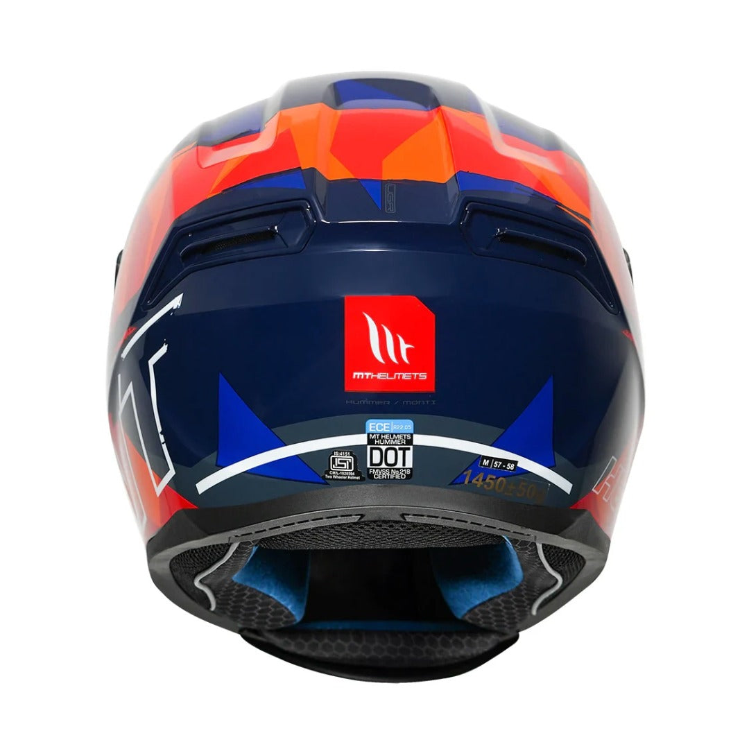 MT HUMMER MONTI C7 HELMET - Orange