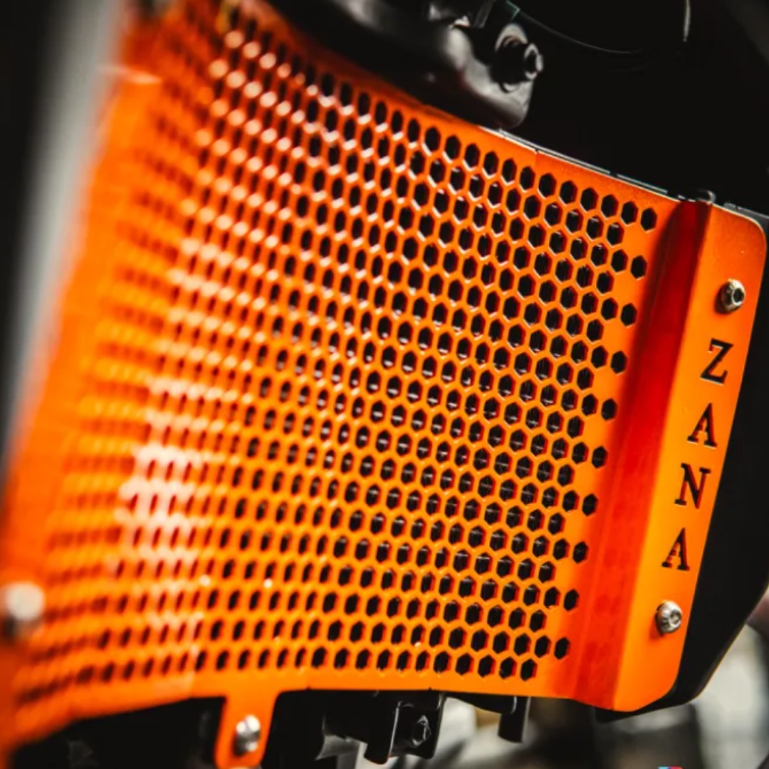 ZANA Radiator Guard Honeycomb (Orange) for KTM ADV 390 2025