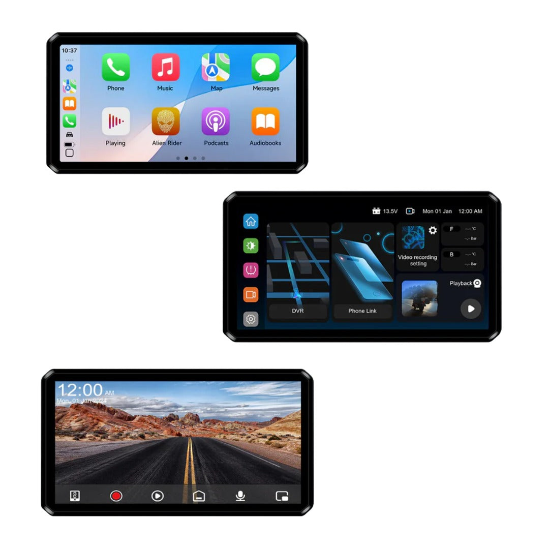 AlienRider M2Promax Motorcycle GPS Carplay Android Auto Screen