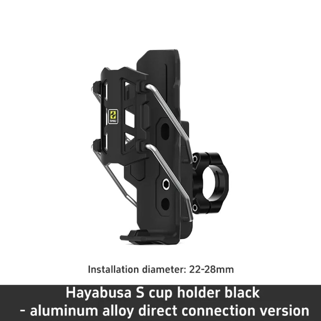 SMNU Universal Adjustable Handlebar Mount Water Bottle Cage | Shake-Free Holder for Bikes & Motorcycles