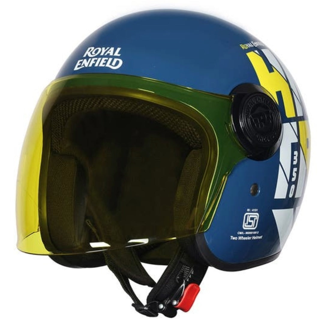 Royal Enfield Copter Hunter Helmet – Lagoon Blue
