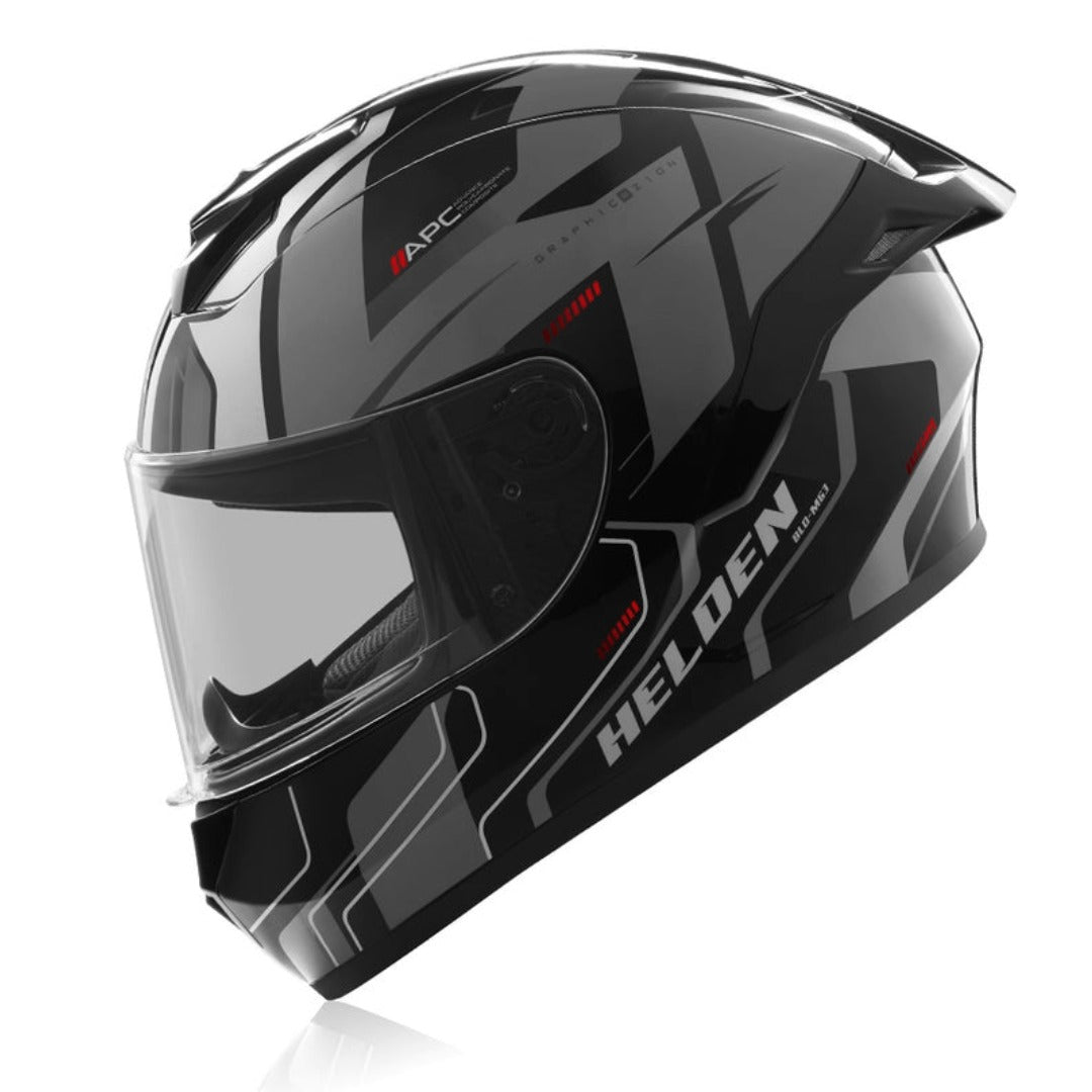 Helden Helmet – Grey / Black Gloss | Reise