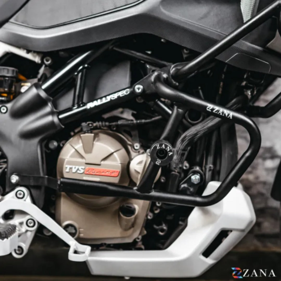Lower Crash Guard With Slider for TVS Apache RTX 300 | ZANA