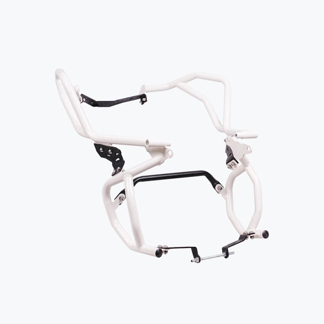 TVS APACHE RTX 300 RAPTOR CRASH GUARD UPPER & LOWER SET WHITE | Legundary