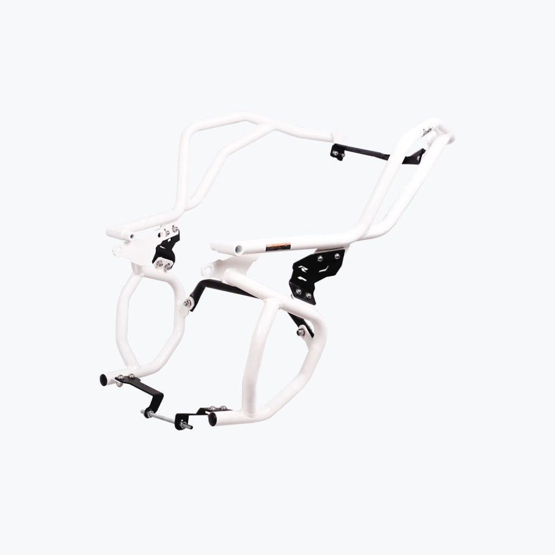 TVS APACHE RTX 300 RAPTOR CRASH GUARD UPPER & LOWER SET WHITE | Legundary
