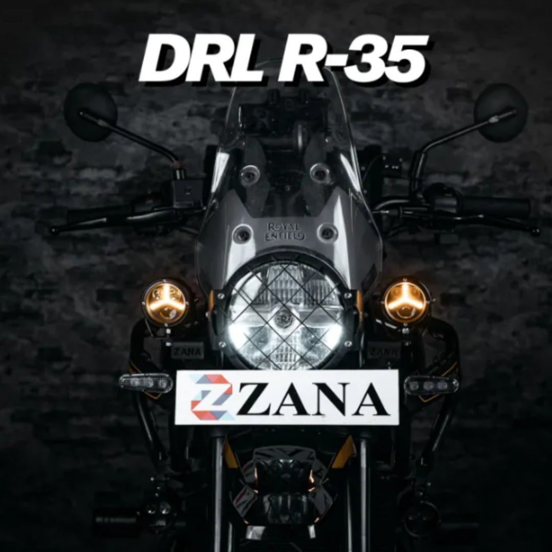 ZANA Universal LED Fog Light DRL R-35 – 70W Motorcycle Auxiliary Lights (9000 Lumens, Remote Control, IP68 Waterproof)