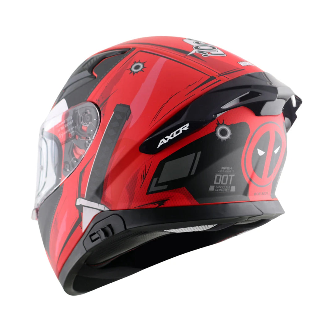 Axor Apex Marvel Deadpool Full-Face Helmet