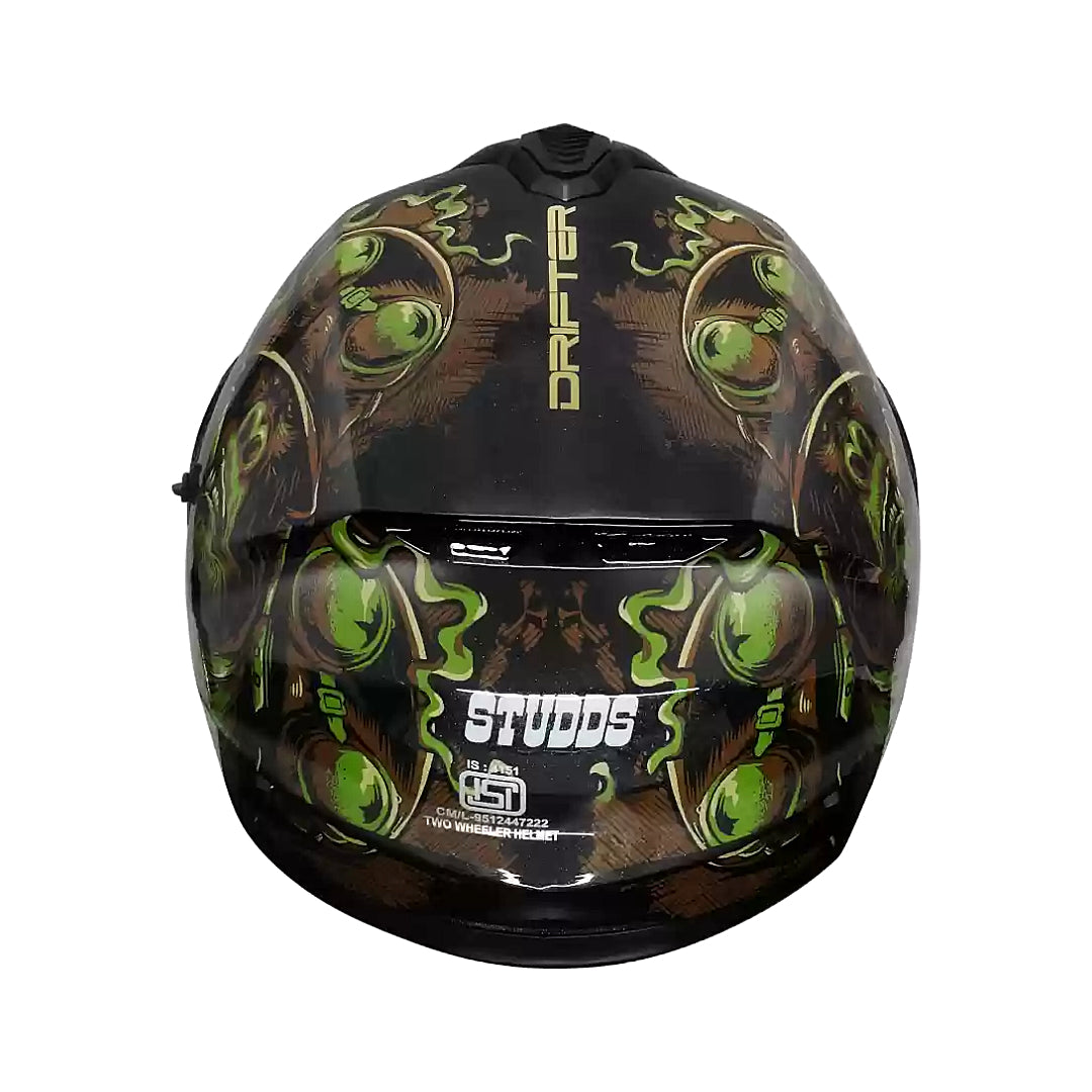 Studds Drifter D3 Black N3 Green