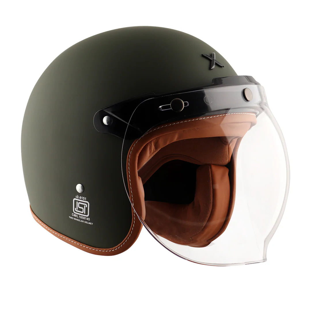 Axor Retro Jet Half Face Motorcycle Helmet