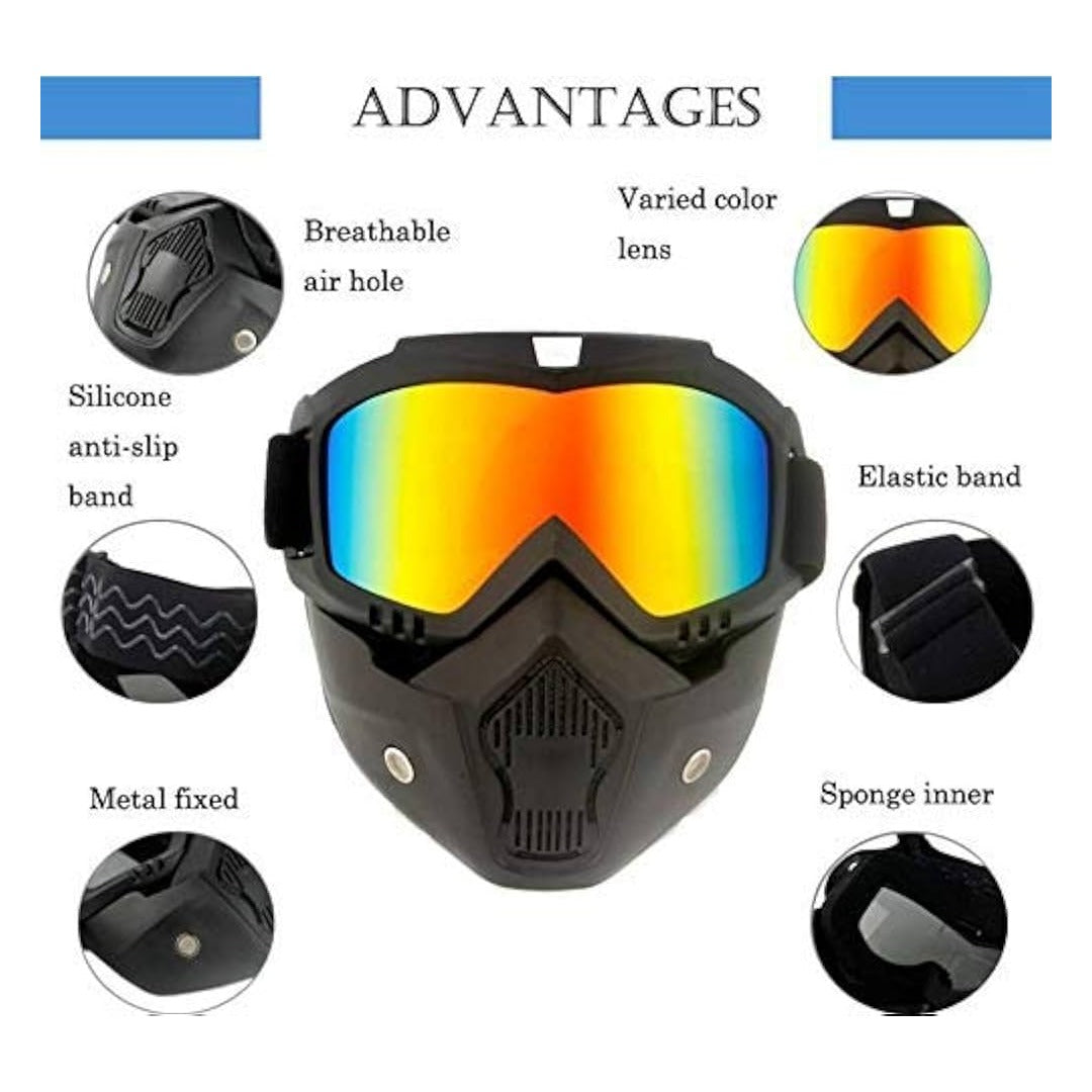 Premium Quality Riding Facemask with Goggles