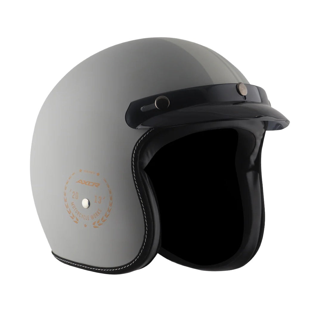 Axor Retro Jet Euro Globe Half Face Motorcycle Helmet