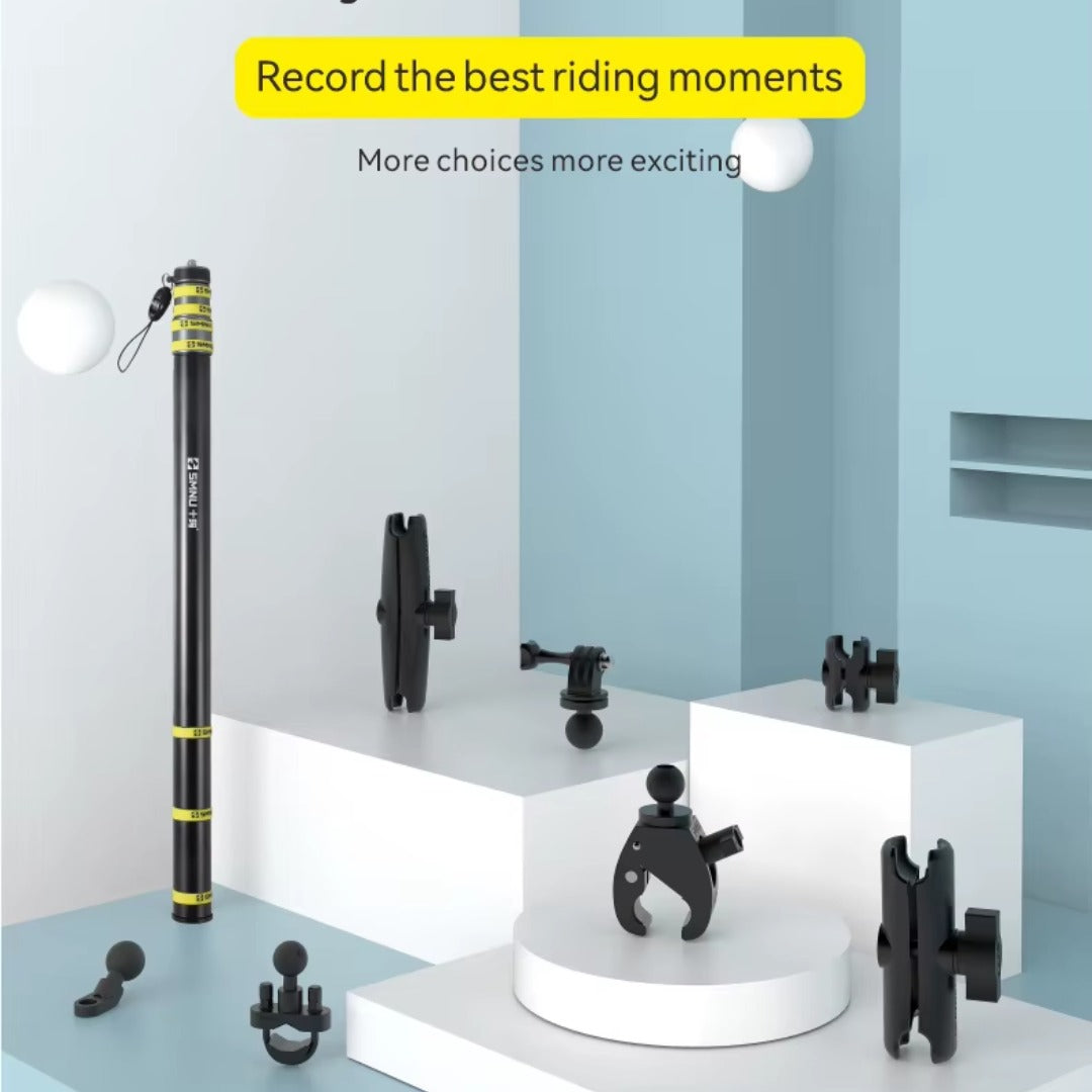 SMNU Insta360 Invisible Stick | Motorcycle Action Camera Mount Extension