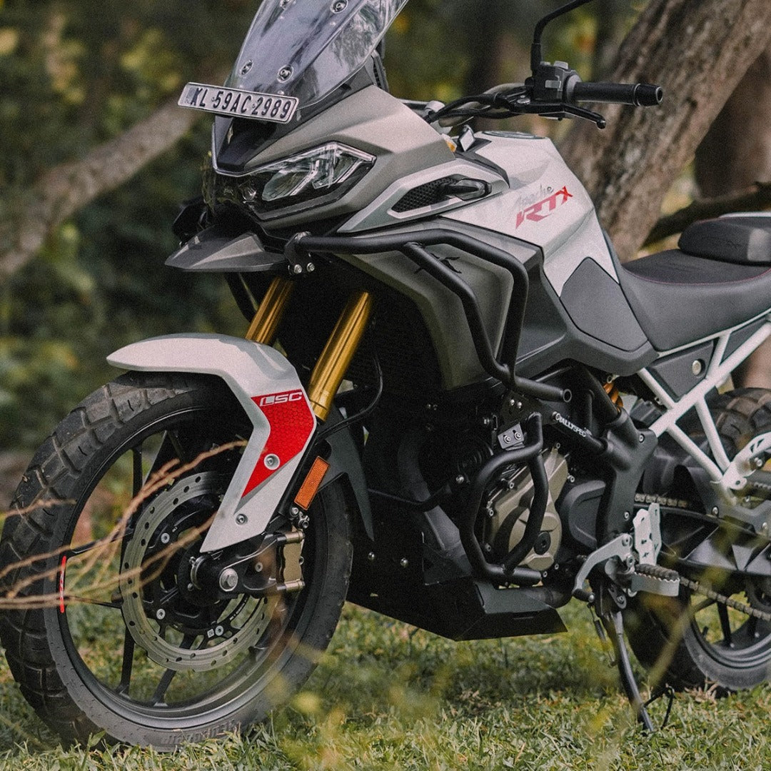 TVS APACHE RTX 300 RAPTOR CRASH GUARD UPPER & LOWER SET BLACK | Legundary